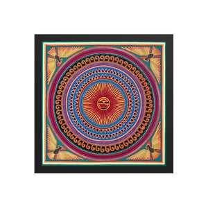 Huichol Yarn Painting Print • L - 026 - Huichol Arts