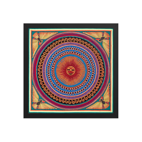 Huichol Yarn Painting Print • L - 026 - Huichol Arts