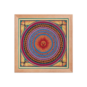 Huichol Yarn Painting Print • L - 026 - Huichol Arts