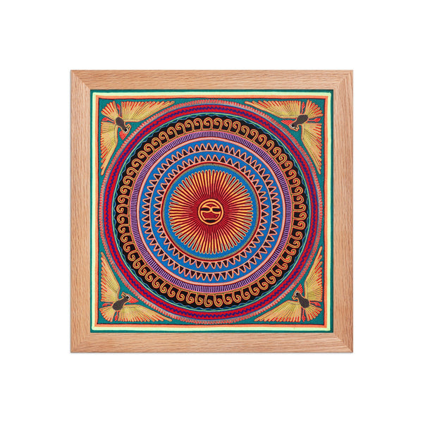 Huichol Yarn Painting Print • L - 026 - Huichol Arts