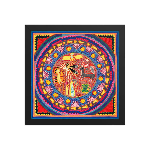 Huichol Yarn Painting Print • L - 027 - Huichol Arts