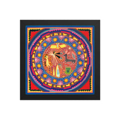 Huichol Yarn Painting Print • L - 027 - Huichol Arts