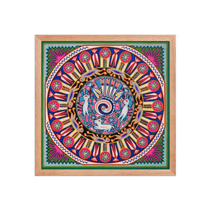 Huichol Yarn Painting Print • L - 028 - Huichol Arts