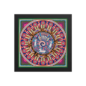 Huichol Yarn Painting Print • L - 028 - Huichol Arts