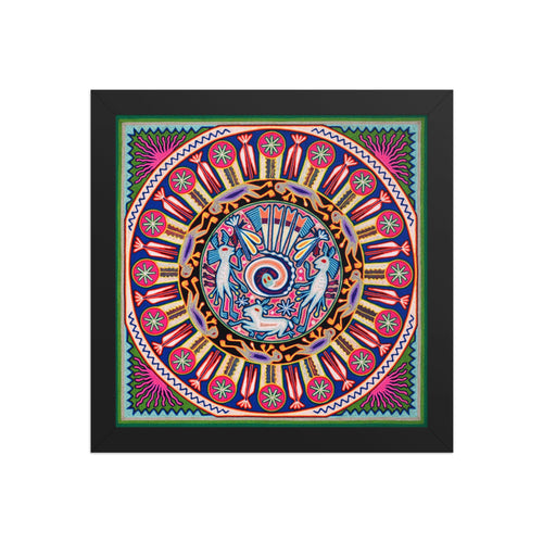 Huichol Yarn Painting Print • L - 028 - Huichol Arts