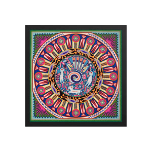Huichol Yarn Painting Print • L - 028 - Huichol Arts