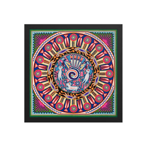 Huichol Yarn Painting Print • L - 028 - Huichol Arts
