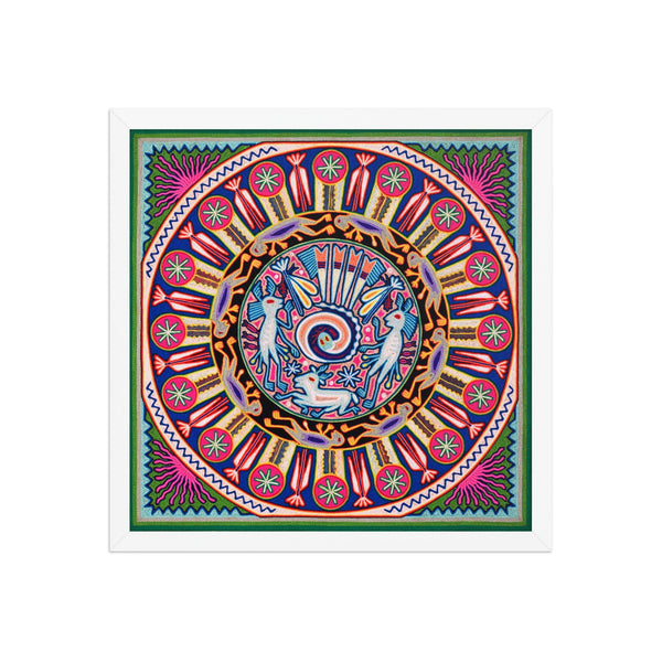 Huichol Yarn Painting Print • L - 028 - Huichol Arts