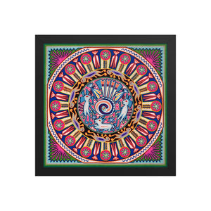 Huichol Yarn Painting Print • L - 028 - Huichol Arts