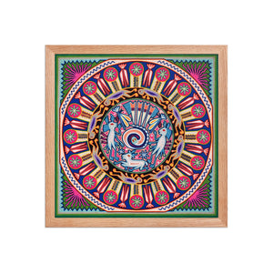 Huichol Yarn Painting Print • L - 028 - Huichol Arts