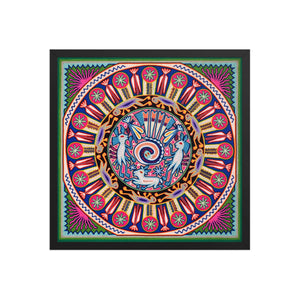 Huichol Yarn Painting Print • L - 028 - Huichol Arts