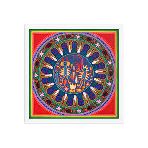Huichol Yarn Painting Print • L - 029 - Huichol Arts