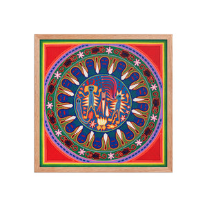 Huichol Yarn Painting Print • L - 029 - Huichol Arts