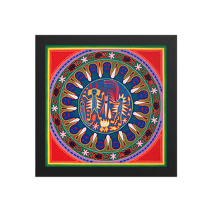 Huichol Yarn Painting Print • L - 029 - Huichol Arts