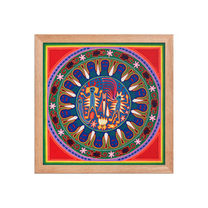 Huichol Yarn Painting Print • L - 029 - Huichol Arts