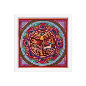 Huichol Yarn Painting Print • L - 030 - Huichol Arts