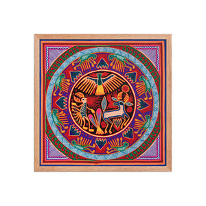 Huichol Yarn Painting Print • L - 030 - Huichol Arts
