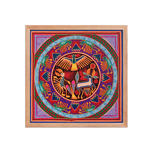 Huichol Yarn Painting Print • L - 030 - Huichol Arts