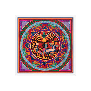 Huichol Yarn Painting Print • L - 030 - Huichol Arts
