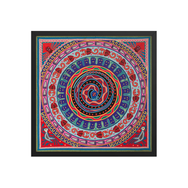 Huichol Yarn Painting Print • L - 031 - Huichol Arts