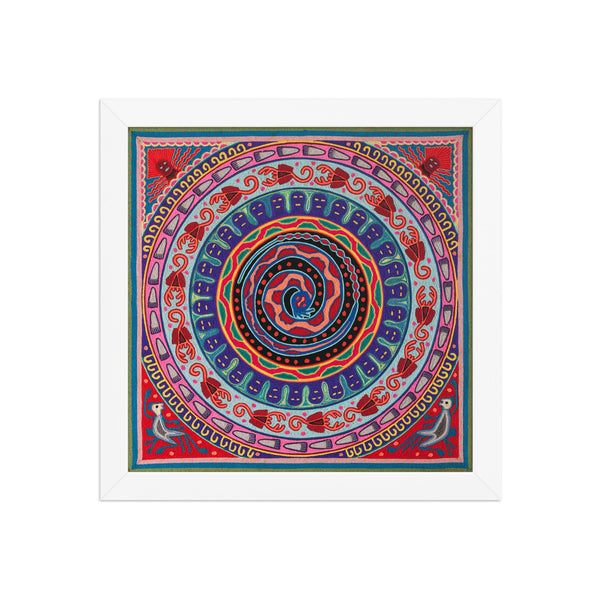 Huichol Yarn Painting Print • L - 031 - Huichol Arts