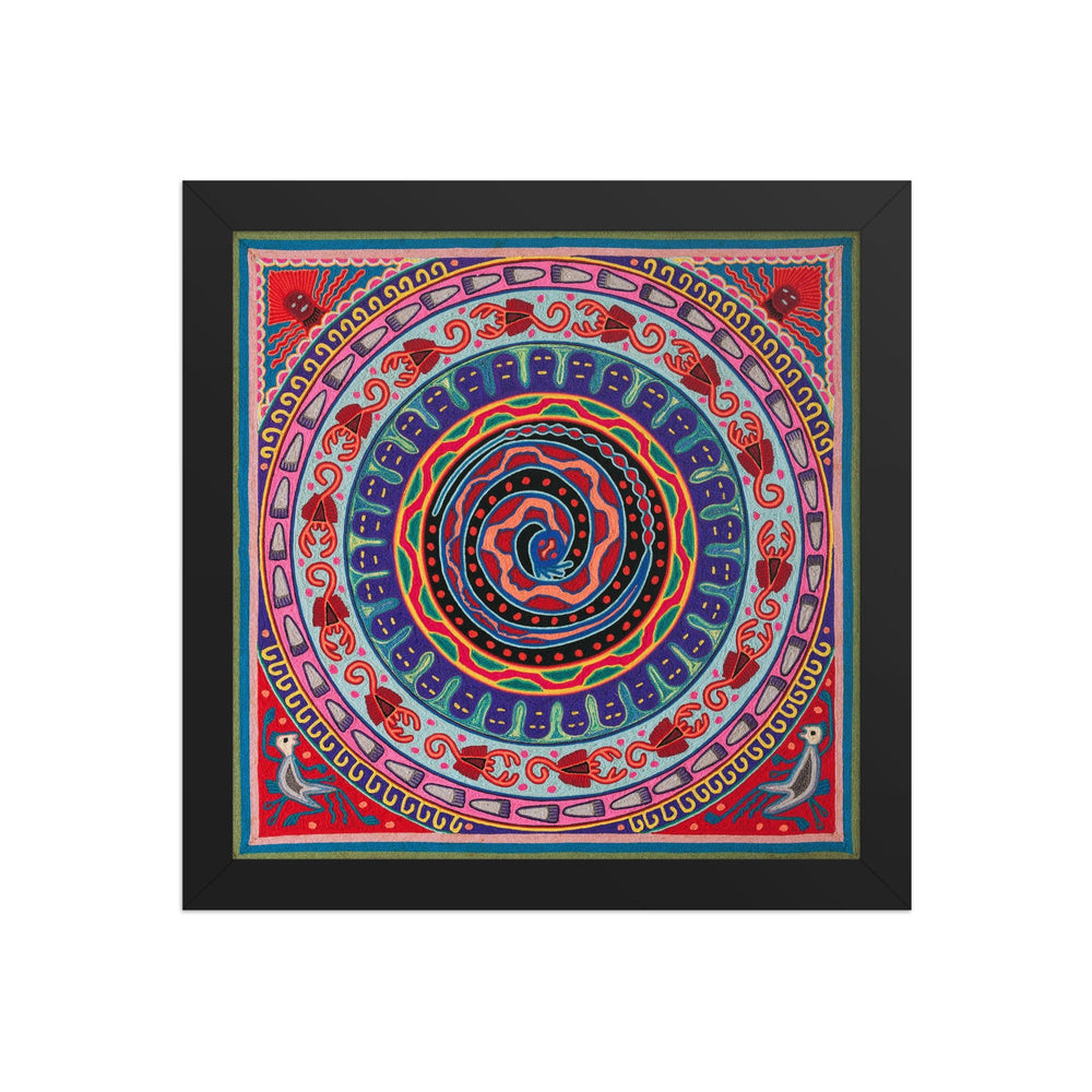 Huichol Yarn Painting Print • L - 031 - Huichol Arts