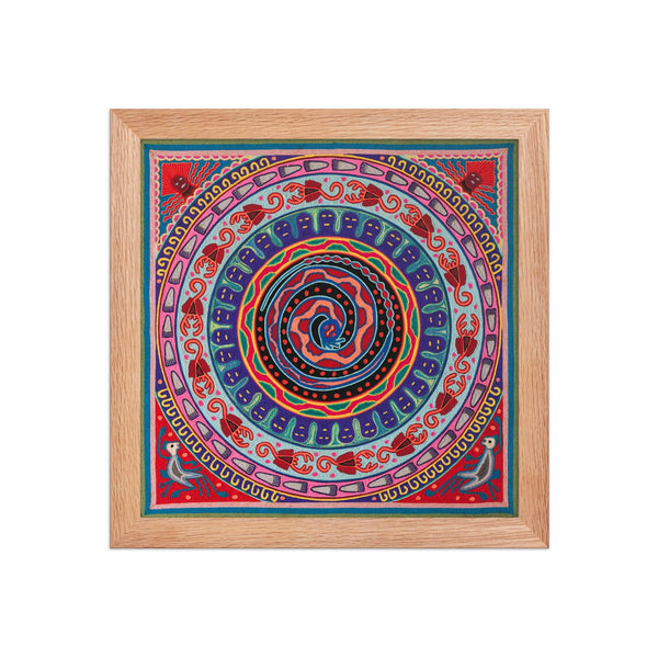 Huichol Yarn Painting Print • L - 031 - Huichol Arts