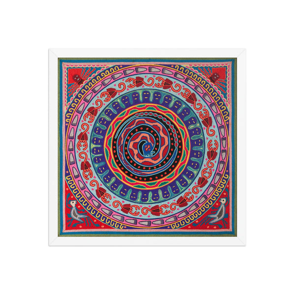 Huichol Yarn Painting Print • L - 031 - Huichol Arts
