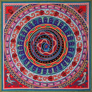 Huichol Yarn Painting Print • L - 031 - Huichol Arts