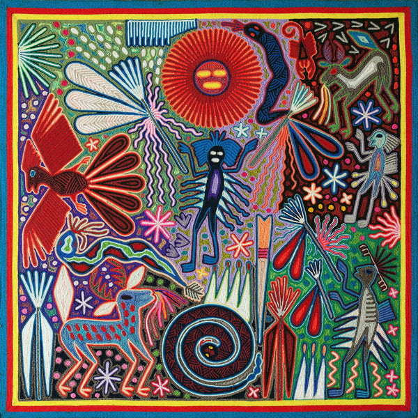 Huichol Yarn Painting Print • L - 033 - Huichol Arts