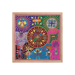 Huichol Yarn Painting Print • L - 034 - Huichol Arts