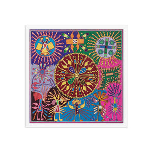 Huichol Yarn Painting Print • L - 034 - Huichol Arts