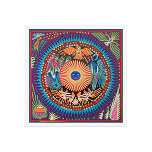 Huichol Yarn Painting Print • L - 035 - Huichol Arts