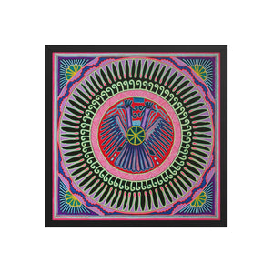 Huichol Yarn Painting Print • L - 036 - Huichol Arts