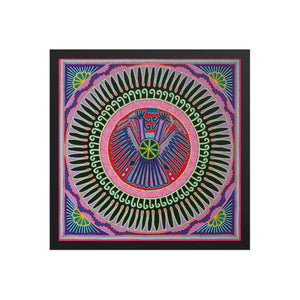 Huichol Yarn Painting Print • L - 036 - Huichol Arts
