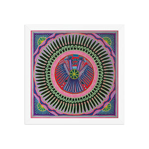 Huichol Yarn Painting Print • L - 036 - Huichol Arts
