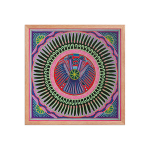 Huichol Yarn Painting Print • L - 036 - Huichol Arts