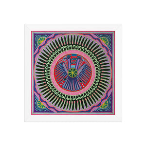 Huichol Yarn Painting Print • L - 036 - Huichol Arts