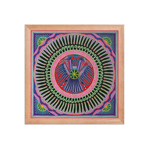 Huichol Yarn Painting Print • L - 036 - Huichol Arts