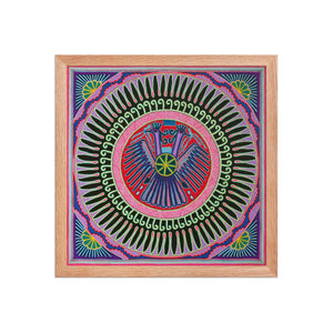 Huichol Yarn Painting Print • L - 036 - Huichol Arts