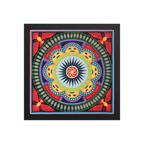 Huichol Yarn Painting Print • L - 037 - Huichol Arts