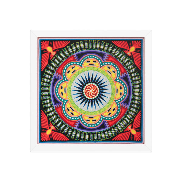 Huichol Yarn Painting Print • L - 037 - Huichol Arts