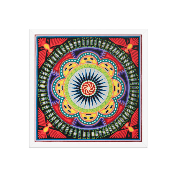 Huichol Yarn Painting Print • L - 037 - Huichol Arts