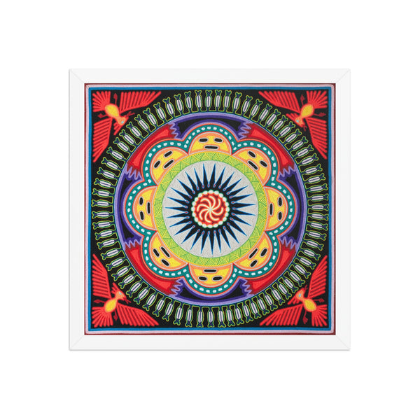 Huichol Yarn Painting Print • L - 037 - Huichol Arts