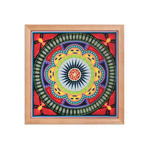Huichol Yarn Painting Print • L - 037 - Huichol Arts