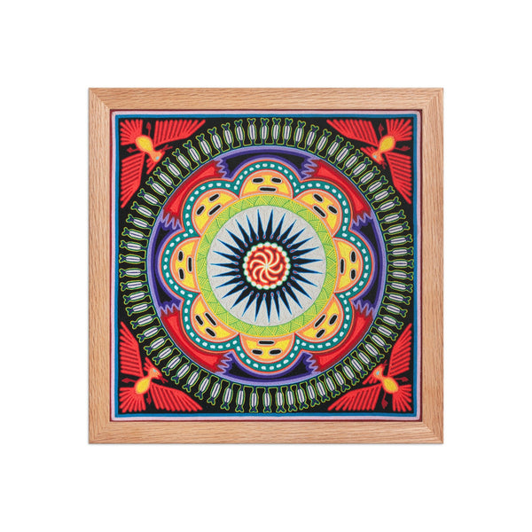 Huichol Yarn Painting Print • L - 037 - Huichol Arts