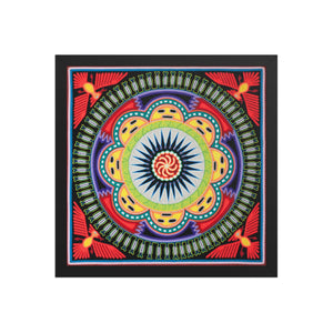 Huichol Yarn Painting Print • L - 037 - Huichol Arts