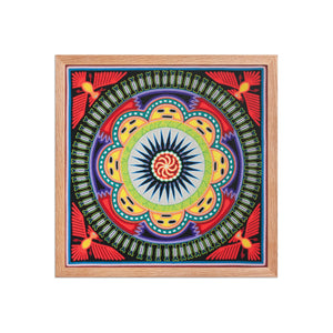 Huichol Yarn Painting Print • L - 037 - Huichol Arts