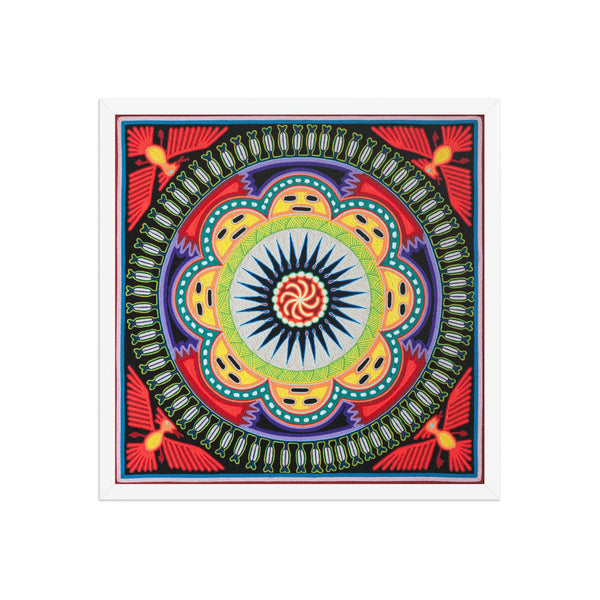 Huichol Yarn Painting Print • L - 037 - Huichol Arts