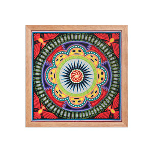 Huichol Yarn Painting Print • L - 037 - Huichol Arts